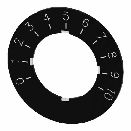 PLACA INSCRIPCION P/POTENCIOMETRO 0..10 3SU1900-0BG16-0SA0